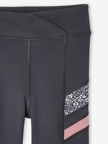 Technical Sports Leggings with Side Stripes anthracite 