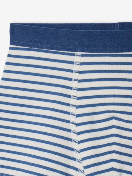 Pack of 5 Plain & Striped Boxer Shorts for Boys multicoloured 