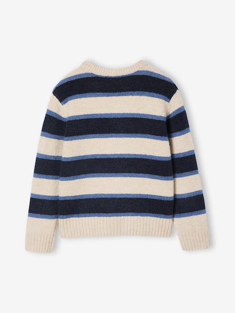 Fluffy Jumper for Boys marl white 