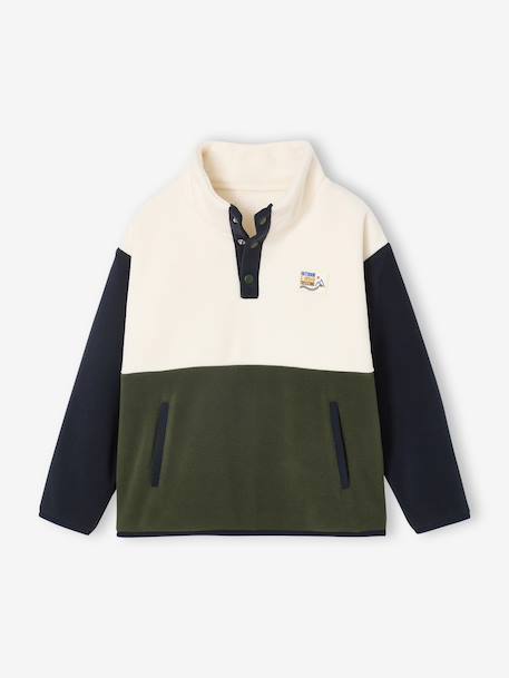 Long-Sleeved Fleece Sweatshirt for Boys green 