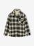 Chequered Flannel Shirt with Sherpa Lining for Boys chequered green 