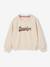 Sweatshirt with 'Brooklyn' Zebra Print for Girls ecru 