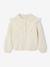 Fringed Cardigan for Girls ecru 