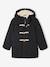 Woollen Duffle Coat with Sherpa Lining for Boys marl grey+navy blue 