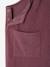 Wide-Leg Fleece-Effect Corduroy Dungarees for Girls fir green+mauve 