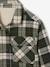 Chequered Flannel Shirt with Sherpa Lining for Boys chequered green 
