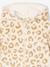 Sherpa leopard print pyjama jumpsuit for girls beige 