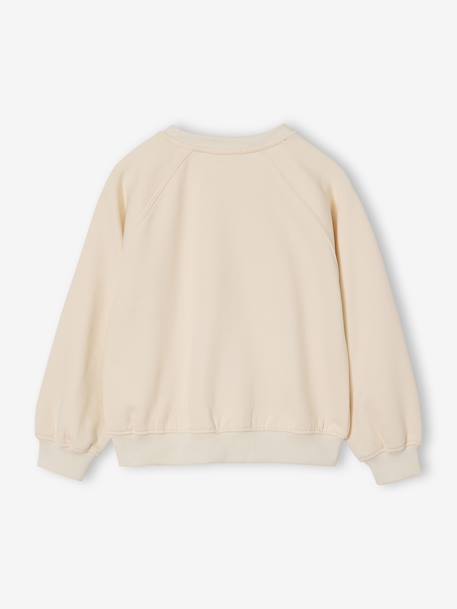Sweatshirt with 'Brooklyn' Zebra Print for Girls ecru 