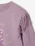 Long-Sleeved Fringed T-Shirt for Girls mauve 