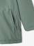 Raincoat with Hood & Sherpa Lining for Boys night blue+sage green 