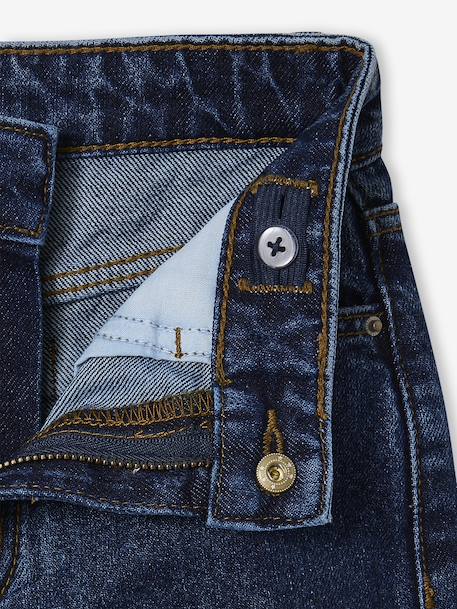 Wide-Leg Jeans with Frills, for Girls deep blue 
