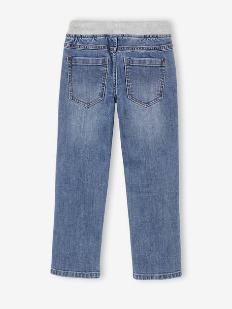 Indestructible relaxed straight jeans easy to pull on for boys denim grey+double stone+stone 