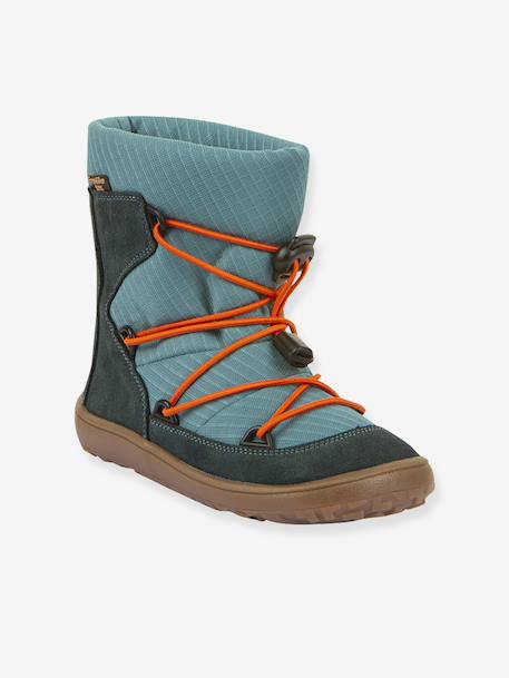 Barefoot TEX TRACK WOOL FRODDO boots for children blue+bordeaux red+grey+petrol blue 