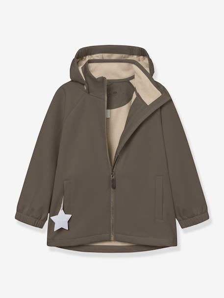 MATADEN MINI A TURE softshell jacket for children deep blue+khaki 
