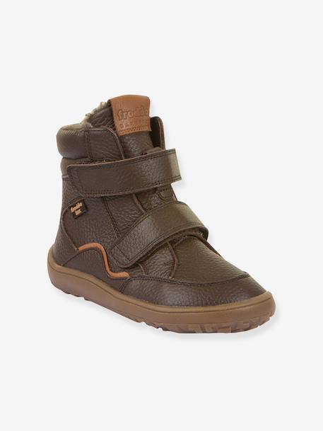 Children's barefoot winter shoes BAREFOOT TEX WINTER Froddo brown+night blue 