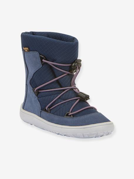 Barefoot TEX TRACK WOOL FRODDO boots for children blue+bordeaux red+grey+petrol blue 
