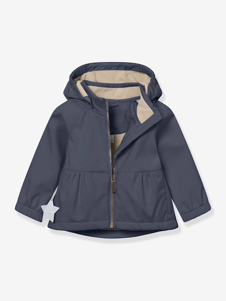 Girl's MATBRIDDI softshell jacket MINI A TURE deep blue+plum 