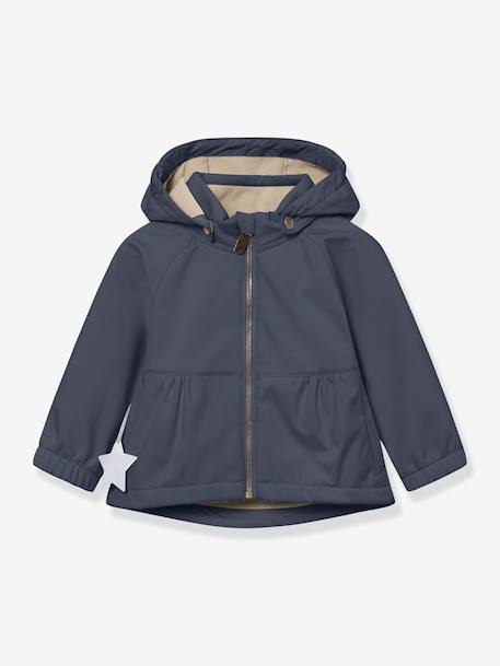 Girl's MATBRIDDI softshell jacket MINI A TURE deep blue+plum 