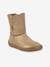 Barefoot TEX SUEDE FRODDO children's boots black+bordeaux red+gold+grey 