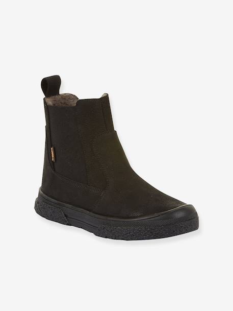 Children's PULSE TEX CHELYS WOOL FRODDO boots black+caramel+night blue 