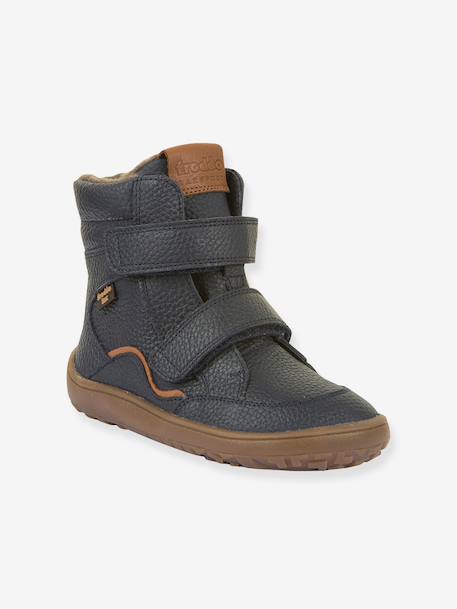 Children's barefoot winter shoes BAREFOOT TEX WINTER Froddo brown+night blue 