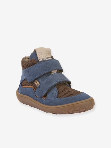 Barefoot TEX WOOL FRODDO children's boots blue+slate grey 