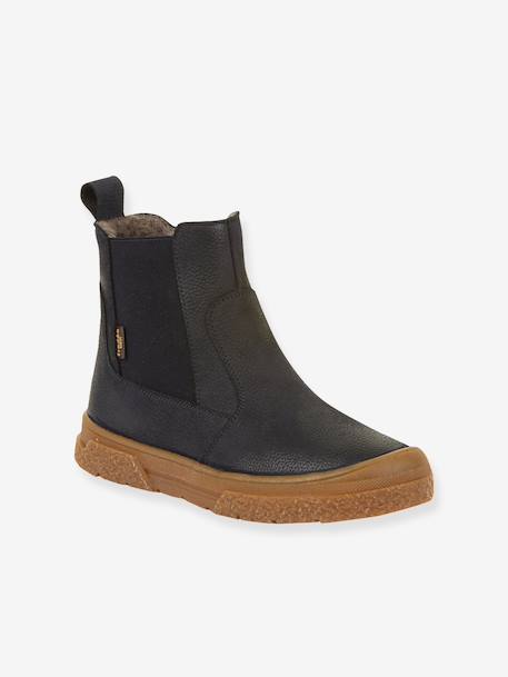 Children's PULSE TEX CHELYS WOOL FRODDO boots black+caramel+night blue 