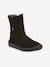 Barefoot TEX SUEDE FRODDO children's boots black+bordeaux red+gold+grey 
