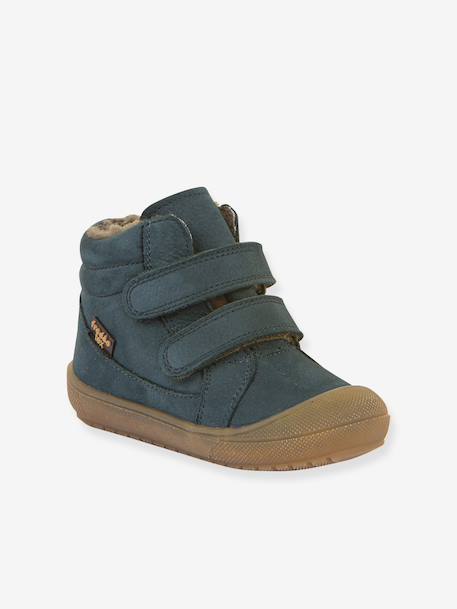 Children's OLLIE WOOL TEX FRODDO boots caramel+night blue+petrol blue 