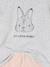 Pack of 2 girls' velvet animal pyjamas marl grey 