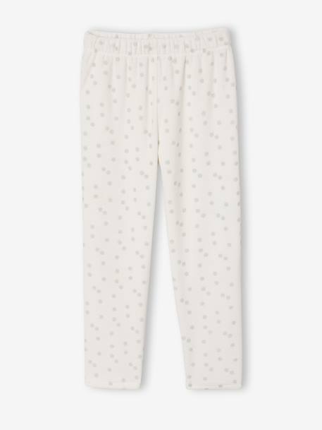 Pack of 2 girls' velvet animal pyjamas marl grey 