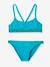 Bikini for Girls BLUE MEDIUM SOLID WITH DESIGN 