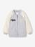 Dual-Fabric Bomber Jacket with Sherpa Sleeves for Girls marl grey 