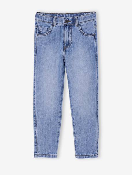 Elasticated Wide Leg Jeans, Adjustable Waist brut denim+stone 