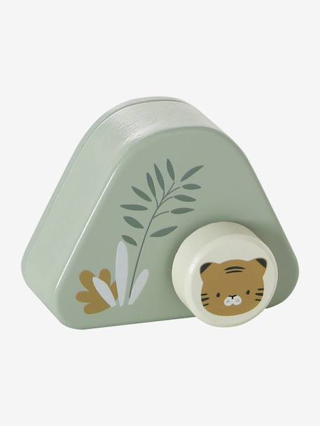 Baby Gift Set in Fabric & FSC® wood yellow 