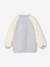 Dual-Fabric Bomber Jacket with Sherpa Sleeves for Girls marl grey 