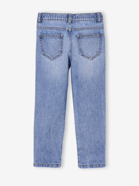 Elasticated Wide Leg Jeans, Adjustable Waist brut denim+stone 