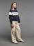 Polo-Neck Sweatshirt for Girls, JONEN navy blue 