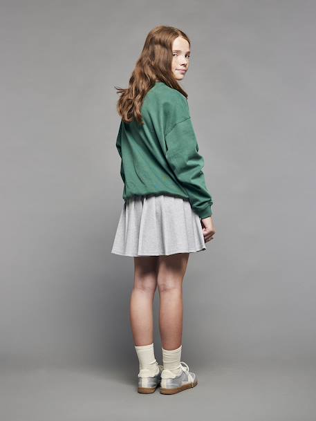 Sweatshirt with New York design for girls JONEN English green 