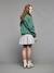 Sweatshirt with New York design for girls JONEN English green 