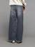 Wide-Leg Carpenter Trousers for Girls, JONEN deep blue+denim grey+medium blue 