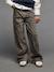 Wide-Leg Leopard Trousers for Girls, JONEN beige 