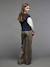 Wide-Leg Leopard Trousers for Girls, JONEN beige 
