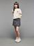University Sweatshirt with Letters on the Back ecru 