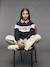Polo-Neck Sweatshirt for Girls, JONEN navy blue 