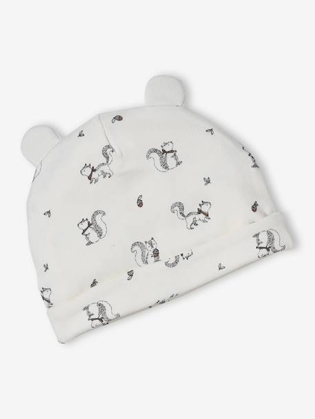 Beanie, mittens, scarf and slippers set for babies beige 