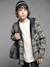 Reversible Flannel & Velour Shirt for Boys, JONEN anthracite 