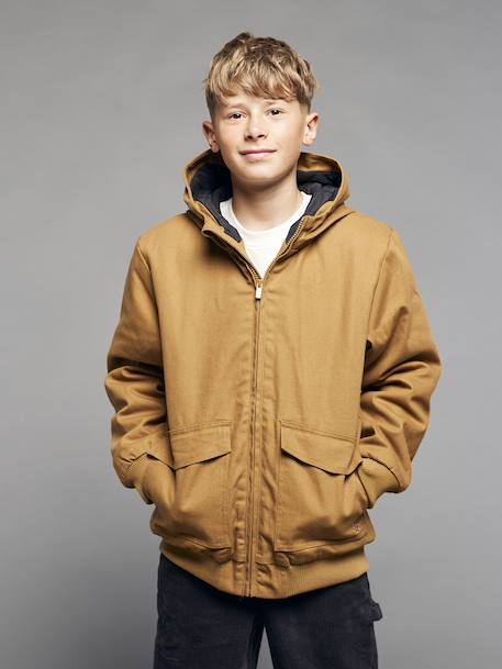 Canvas Jacket, JONEN caramel+slate grey 