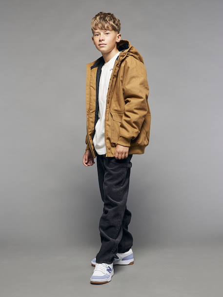 Canvas Jacket, JONEN caramel+slate grey 
