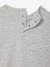 Long-sleeved baby t-shirt with placement print on the front marl grey 